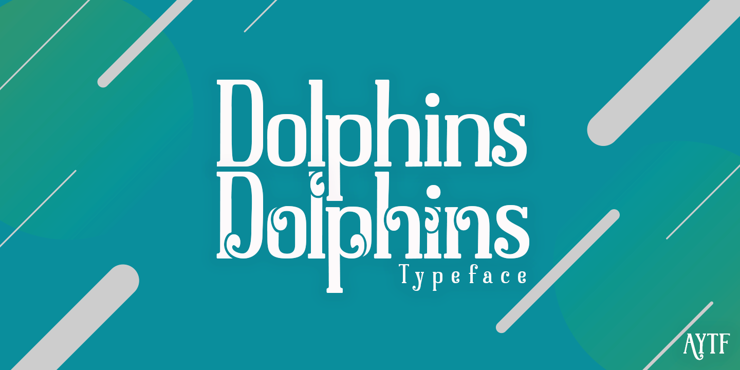 Пример шрифта Dolphins